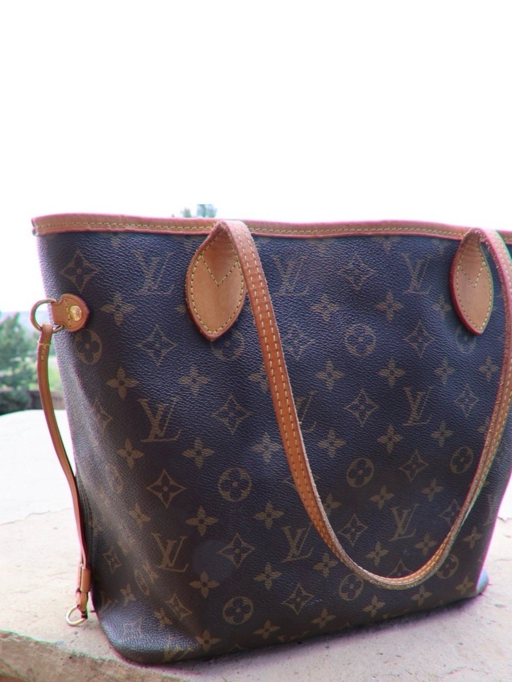Louis Vuitton Monogram Neverfull Tote in Brown with Rose Interior - Picture 10 of 16